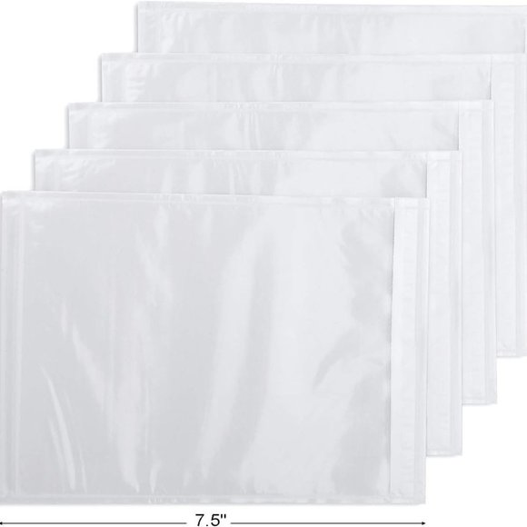 NIP (25) 7.5X5.5" Self Adhesive Shipping Label Pouches - Picture 4 of 6